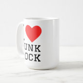 Mug J'aime le punk rock (Devant gauche)