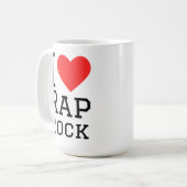 Mug J'aime le rap rock (Devant gauche)