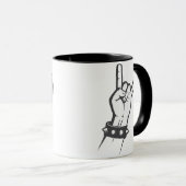 Mug J'aime le rock (Devant droit)