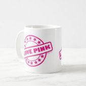 Mug J'aime le rose (Devant gauche)