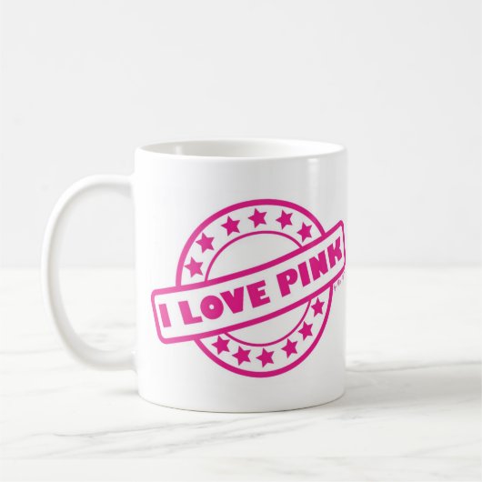 Mug J'aime le rose (Gauche)