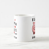 Mug J'aime le rôti drôle de bout de porc de bouts de (Centre)