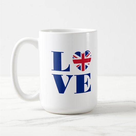 Mug J'aime le Royaume-Uni (Gauche)