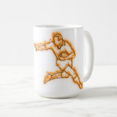 Mug J'aime le rugby (Devant droit)