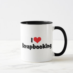 Mug J'aime le scrapbooking à cœur -Amoureux de scrapbo