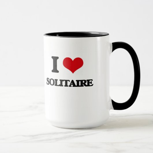 Mug J'aime le solitaire (Droite)