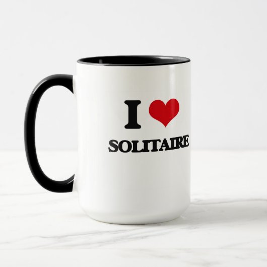 Mug J'aime le solitaire (Gauche)