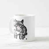 Mug J'aime le son que tu fais quand tu te tais chat (Devant gauche)