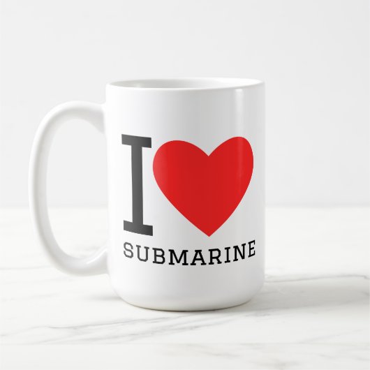 Mug J'aime le sous-marin (Gauche)