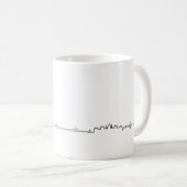 Mug J'aime le souvenir de Budapest (style d'ecg) (Devant droit)