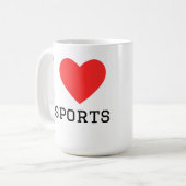 Mug J'aime l'e sport (Devant gauche)