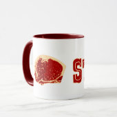 Mug J'aime le steak (Devant gauche)