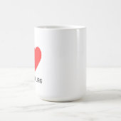 Mug J'aime le sticker luxembourg (Centre)