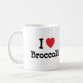Mug J'aime le T-shirt de Brocoli (Gauche)