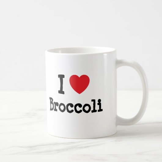 Mug J'aime le T-shirt de Brocoli (Droite)