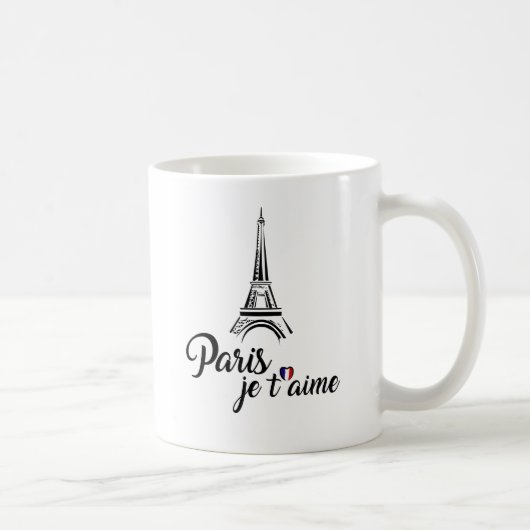 Mug J'aime le t'aime de Paris Je (Droite)