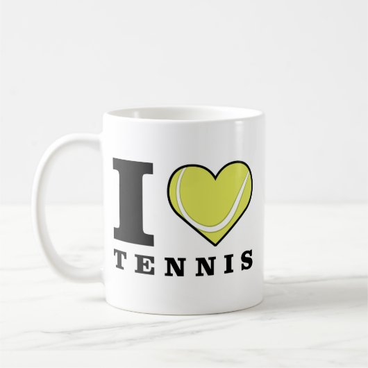 Mug J'aime le tennis (Gauche)