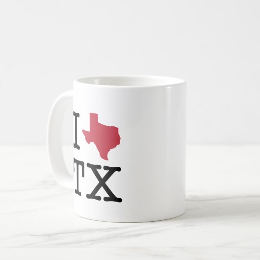 Mug J'aime le Texas (Devant gauche)