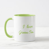 Mug J'aime le thé vert mais j'ai besoin de chocolat ! (Gauche)