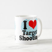 Mug J'aime le tir de cible (Devant droit)