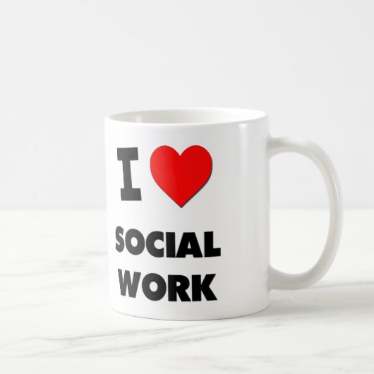 Mug J'aime le travail social (Droite)