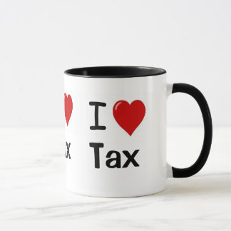 Mug J'aime le triple d'impôts de coeur des impôts I