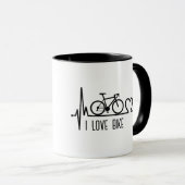 Mug J'aime le vélo (Devant droit)