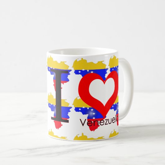 Mug J'aime le Venezuela (Devant droit)