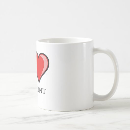 Mug J'aime le Vermont (Droite)