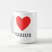 Mug J'aime le Verseau (Devant gauche)