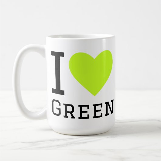 Mug J'aime le vert (Gauche)