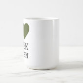 Mug J'aime le vert foncé (Centre)