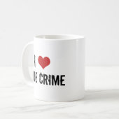 Mug J'aime le vrai crime (Devant gauche)
