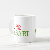 Mug J'aime le wasabi (Devant gauche)
