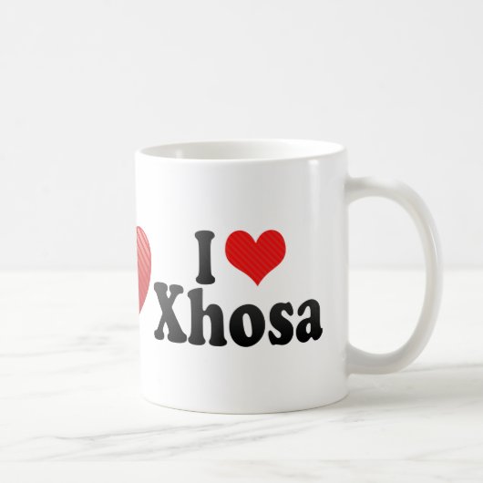 Mug J'aime le Xhosa (Droite)