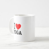 Mug J'aime le yoga (Devant gauche)