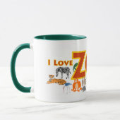 Mug J'aime le zoo (Gauche)
