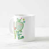 Mug J'aime l'école Apple, ramené à l'école (Devant gauche)