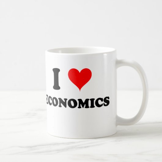 Mug J'aime l'économie (Droite)