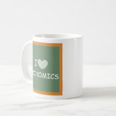 Mug J'aime l'économie (Devant gauche)