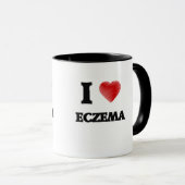 Mug J'aime l'ECZÉMA (Devant droit)