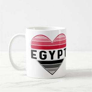 Mug J'aime l'Egypte, le coeur égyptien
