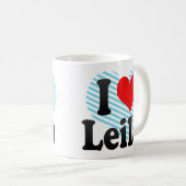 Mug J'aime Leila (Devant droit)