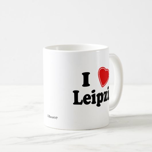 Mug J'aime Leipzig (Devant droit)