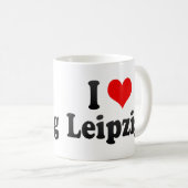 Mug J'aime Leipzig, Allemagne (Devant droit)