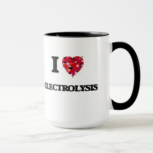 Mug J'aime l'ÉLECTROLYSE (Droite)