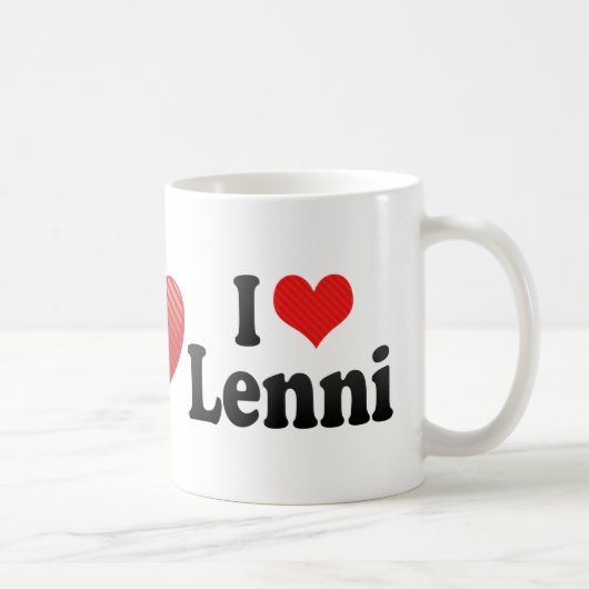 Mug J'aime Lenni (Droite)