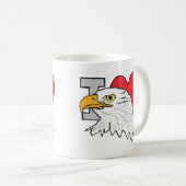 Mug J'aime les aigles (Devant droit)