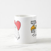 Mug J'aime les aigles (Centre)