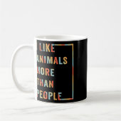 Mug J'Aime Les Animaux Plus Que Les Gens (Gauche)